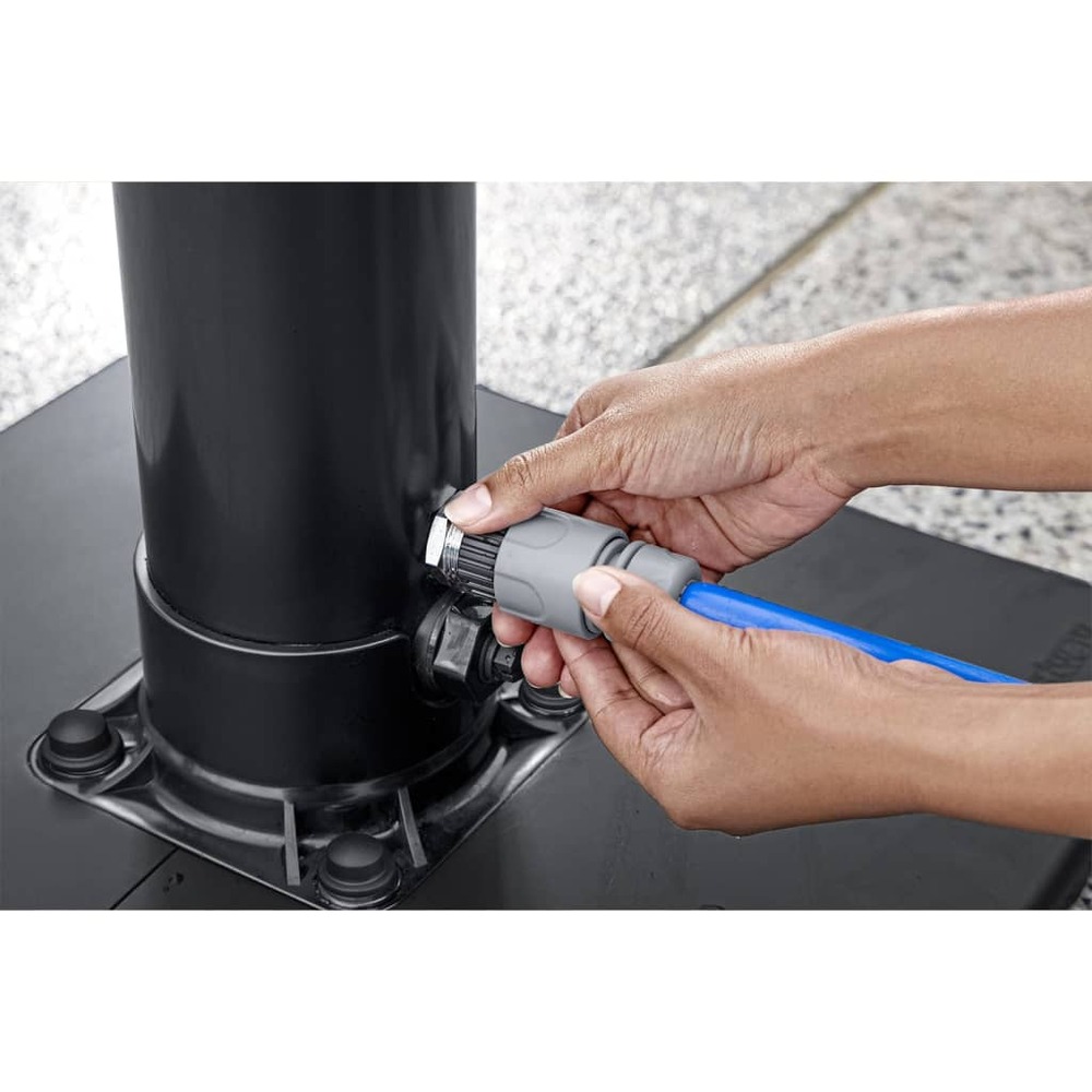 Douche d'extérieur solar flow noir 8 l