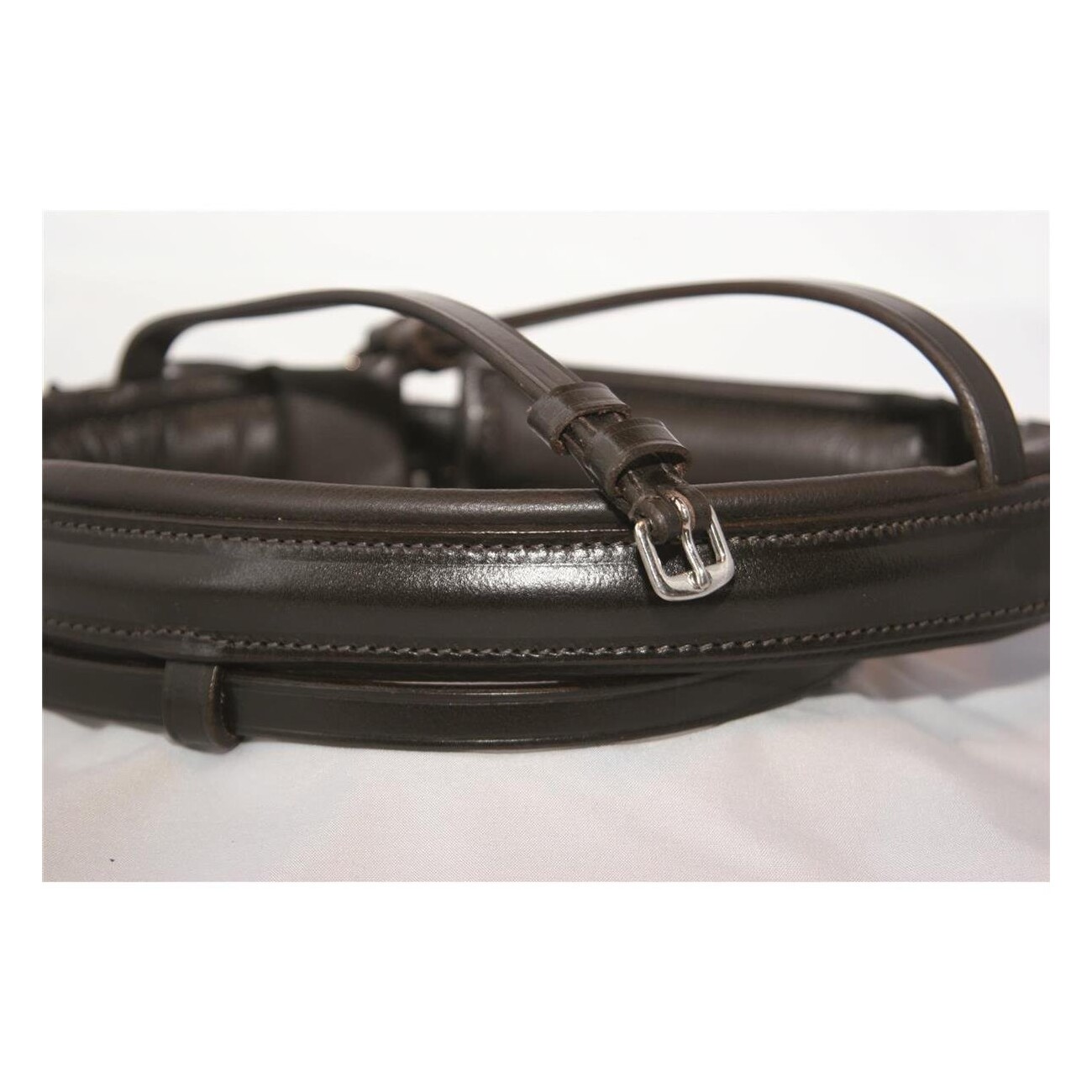 Hans Melzer Horse Equipment Hans Melzer Reithalfter standard schwedisch kombiniert braun/silber WB (Warmblut)