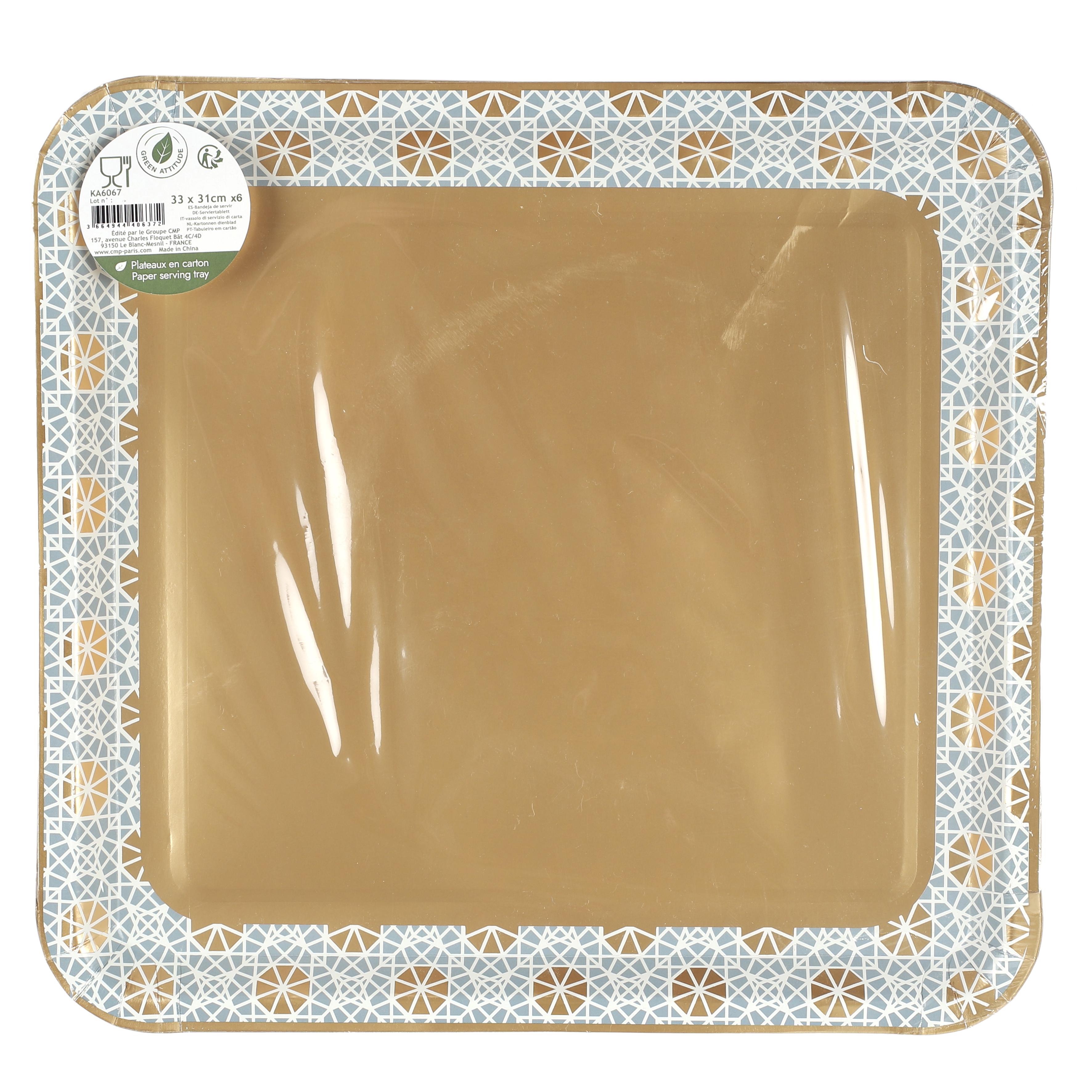 PLATEAU JETABLE MIRAGE 31X33CM