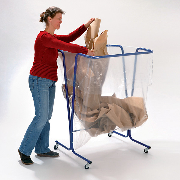 Sacs poubelle grand volume transparents 750 L, lot de 50