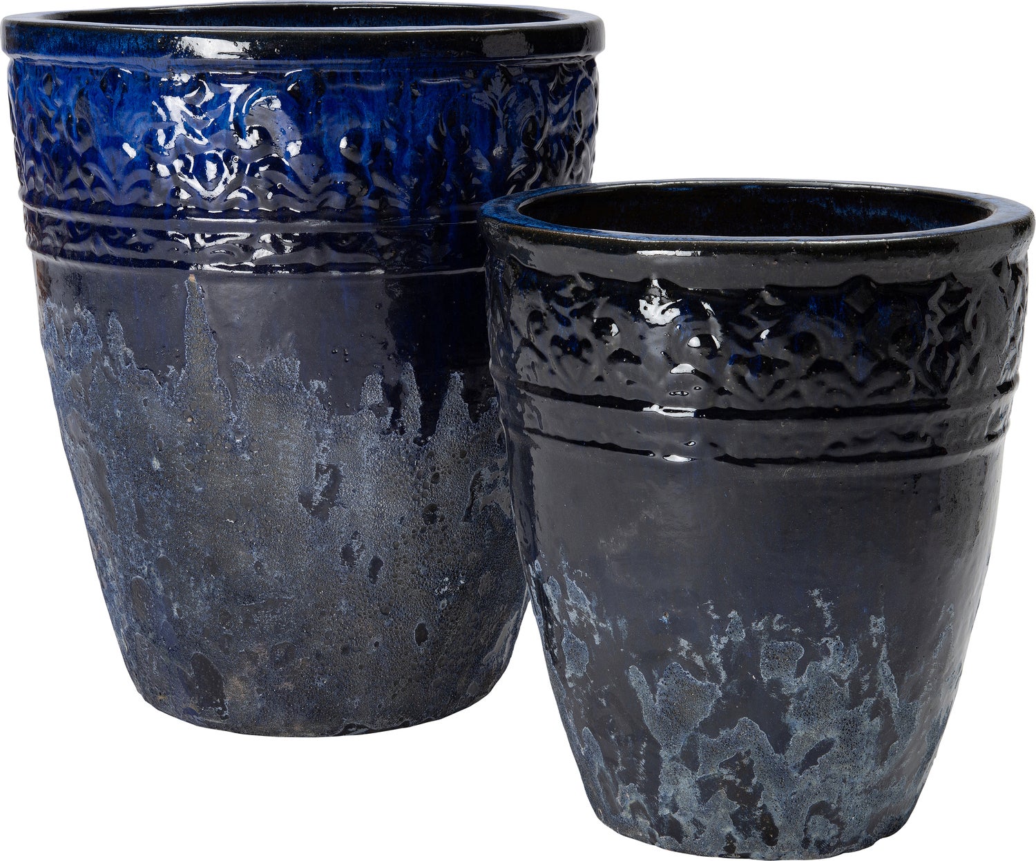 Intratuin bloempot Andy blauw D 36 H 40 cm