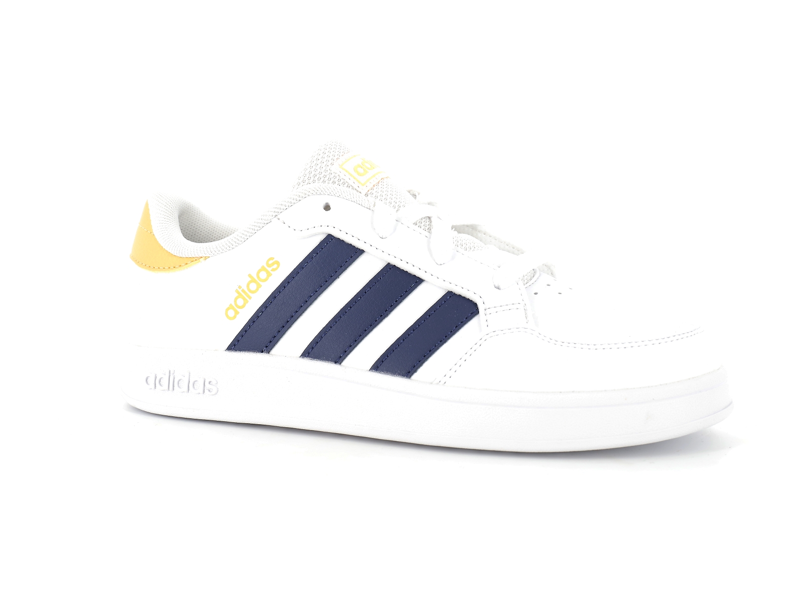 Adidas-GW2889 Synthétique Blanc-Jaune