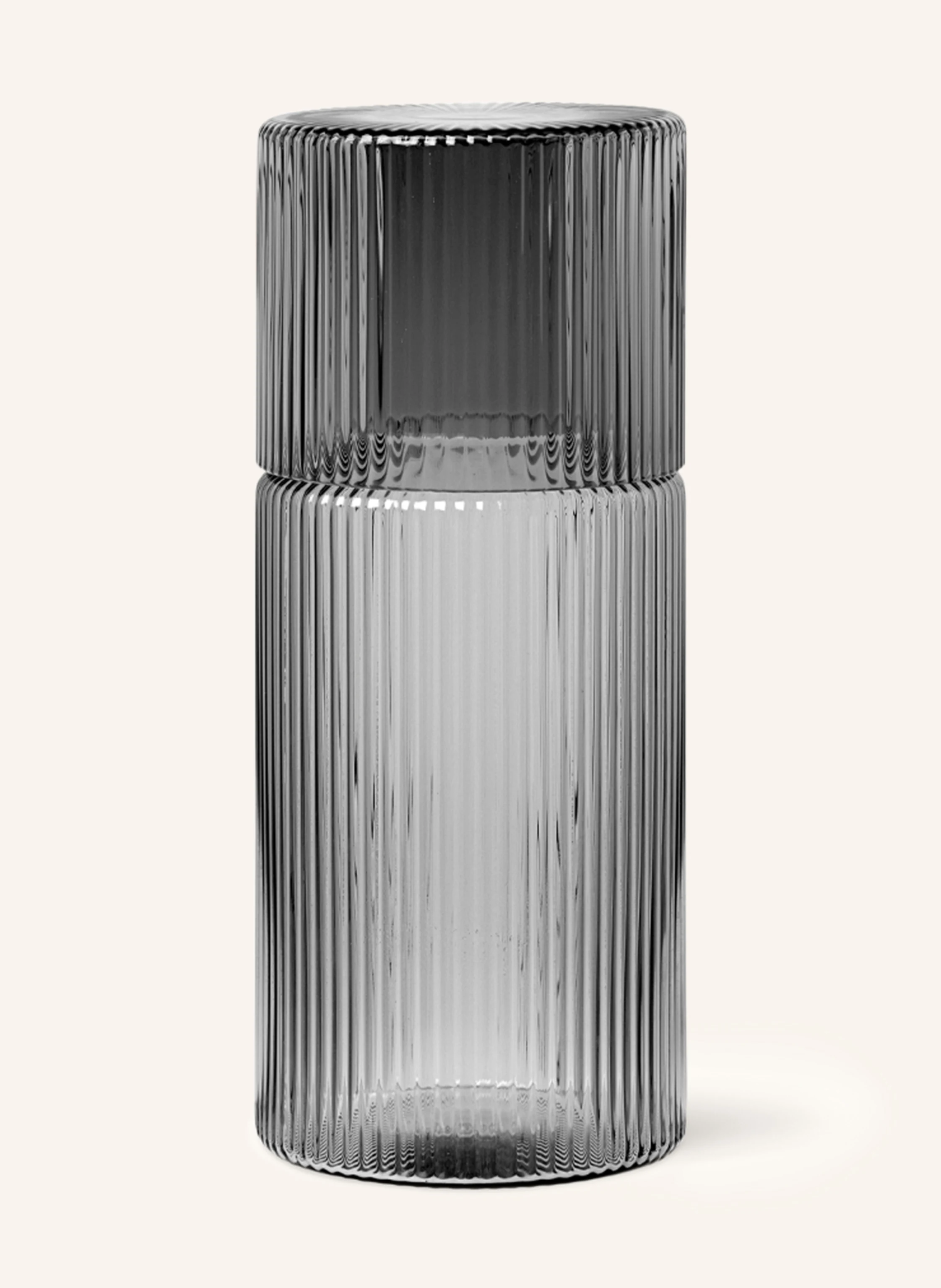 Ferm LIVING Set RIPPLE SMALL: Karaffe und Glas