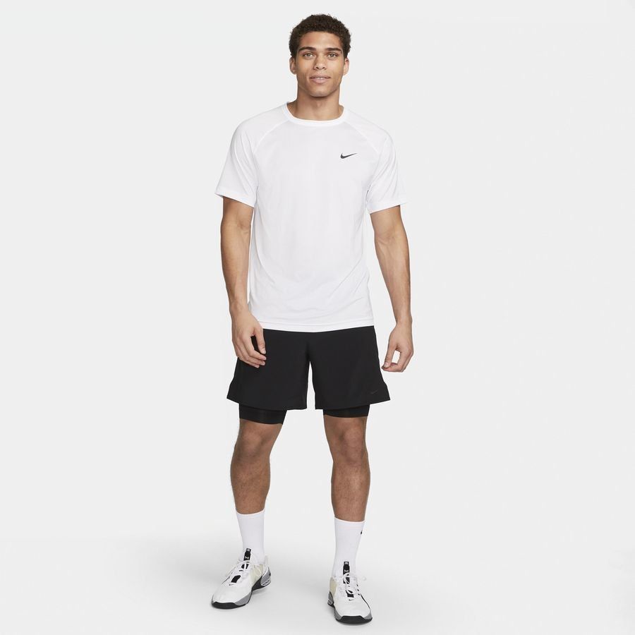 Nike Ready Men's Dri-FIT Short-Slee WHITE/BLACK