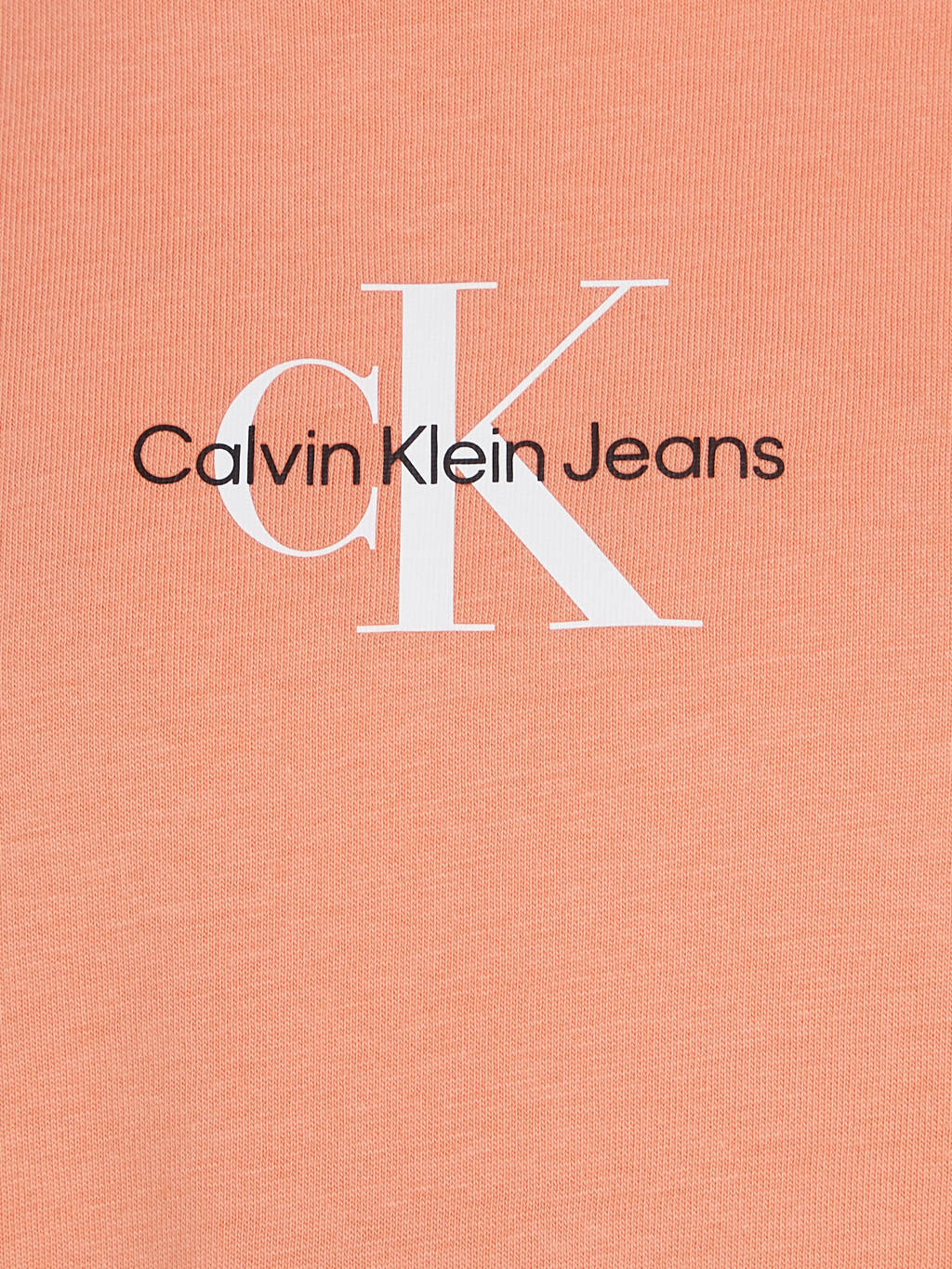 CALVIN KLEIN JEANS T-shirt met logo lichtoranje