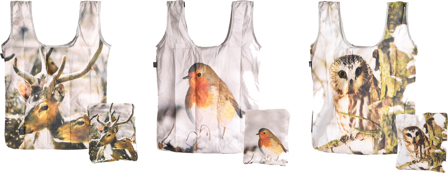 Esschert Design opvouwbare tas Neva hert 40 x 5 x 57 cm