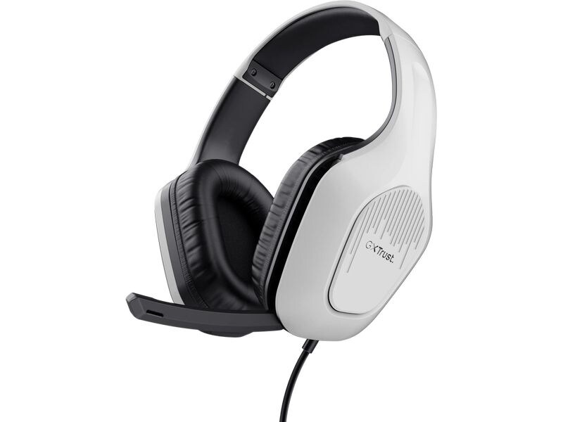 Trust Headset GXT 415PS Zirox Schwarz/Weiss Federleichtes ohrumschliessendes Gaming-Headset, geeignet für Ihre PS5-Konsole