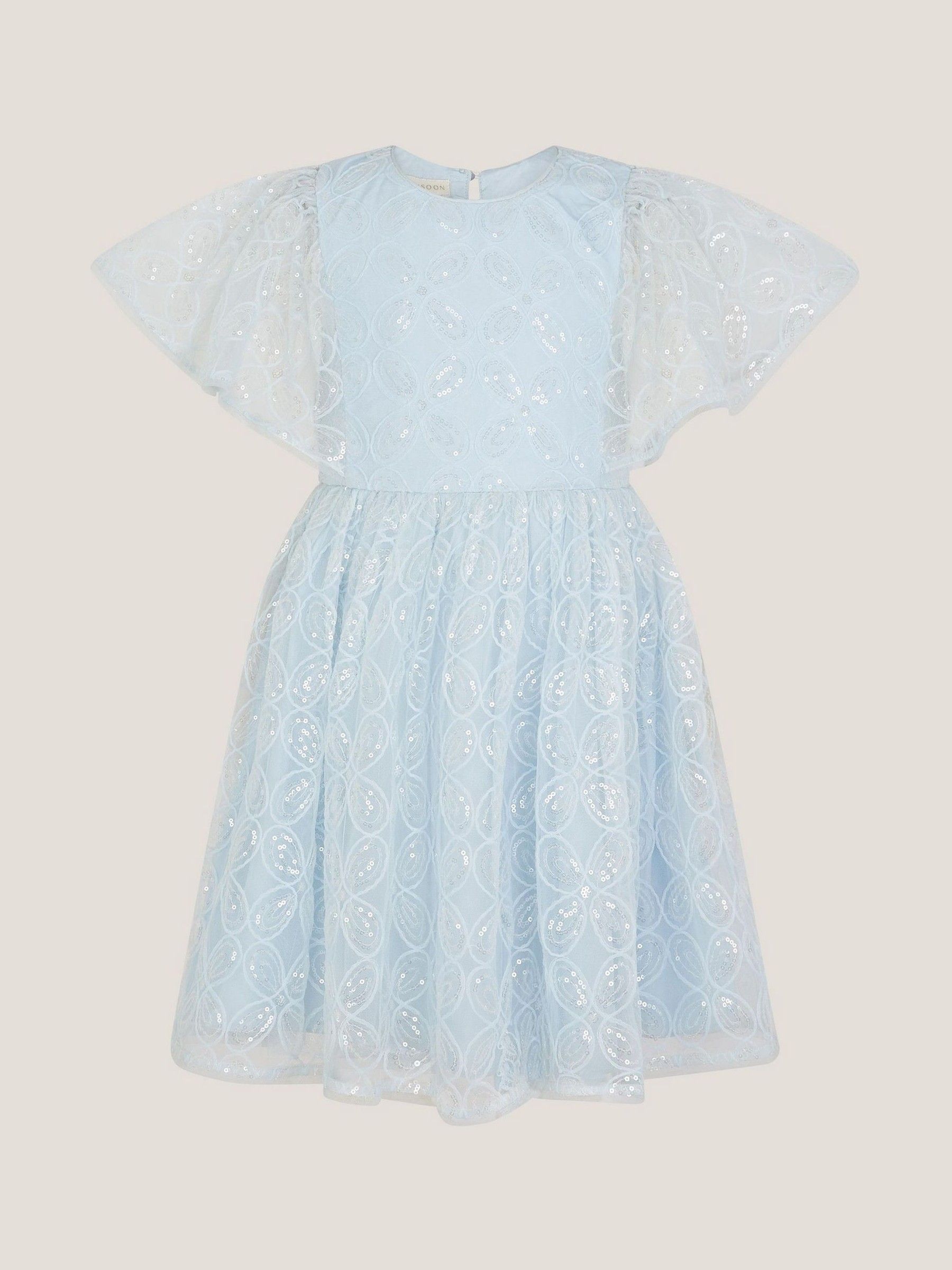 Monsoon Ahanna Flutter Sleeve Sequin Party Dress