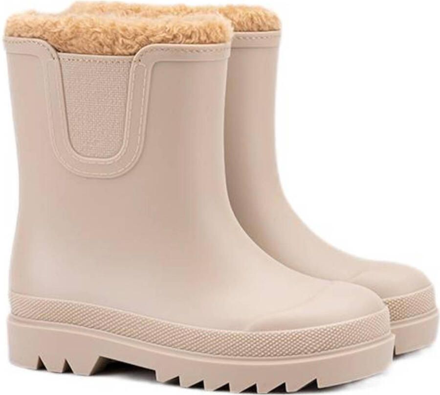 Igor Tokio Borreguito gevoerde regenlaarzen beige kids Rubber 22