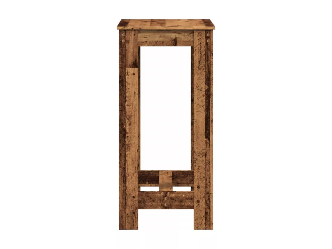 Table de bar vieux bois 51x50x103,5 cm bois d'ingénierie