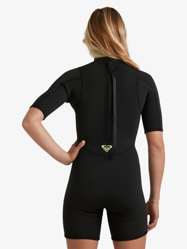 2/2mm Prologue+ Springsuit manches courtes back zip Noir Femme