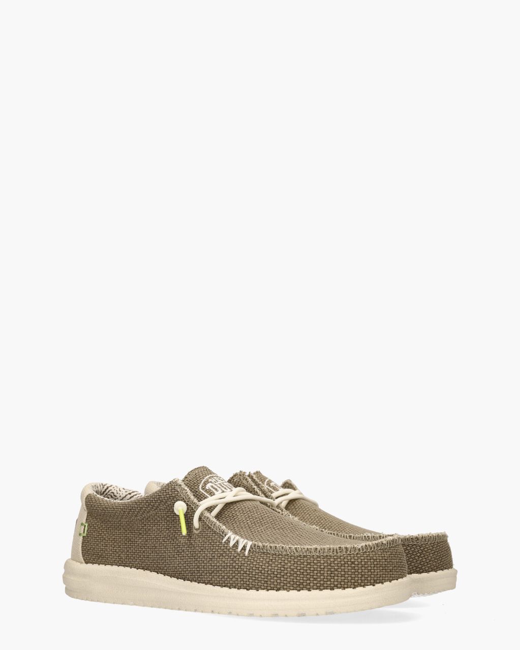 Hey Dude Wally Braided Taupe Heren Veterschoenen