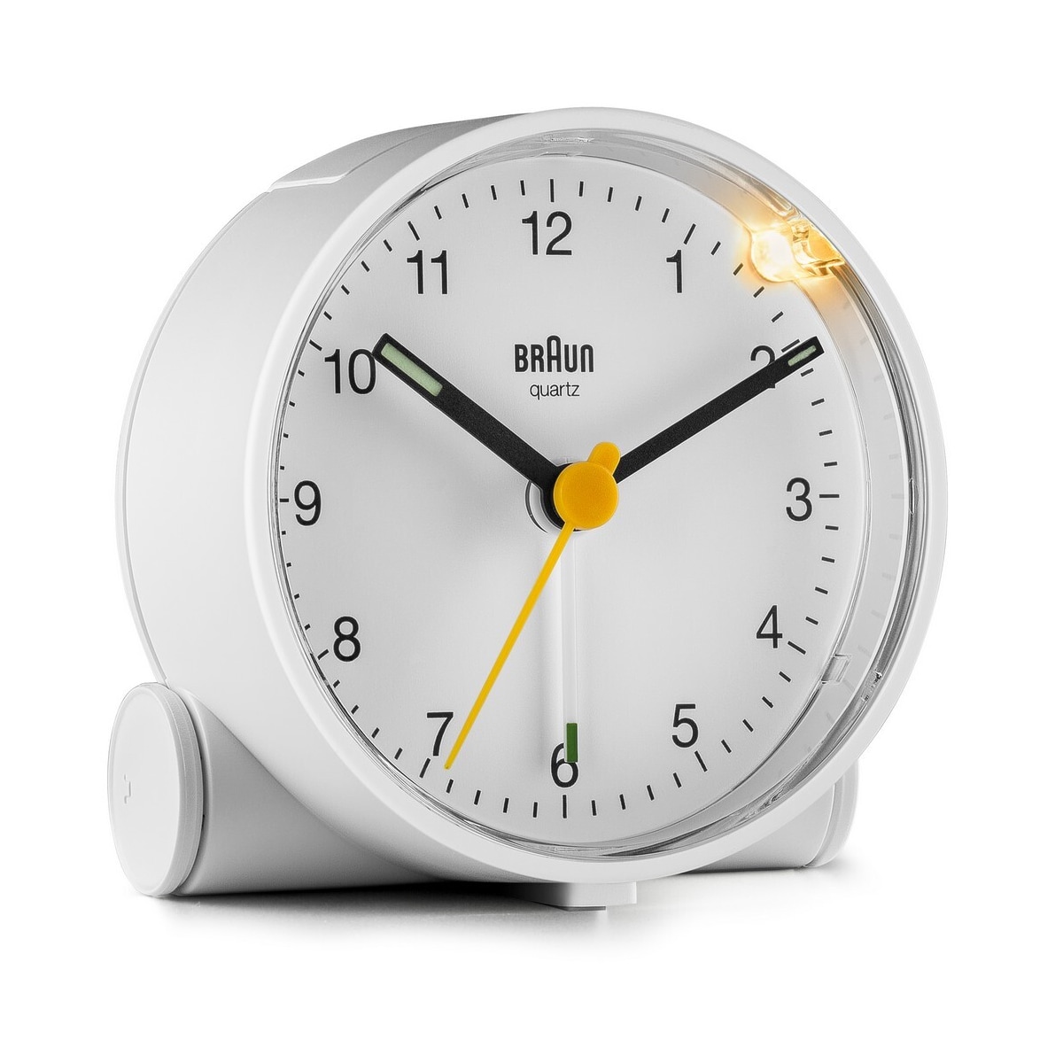Braun rund vekkerklokke hvit BC01W