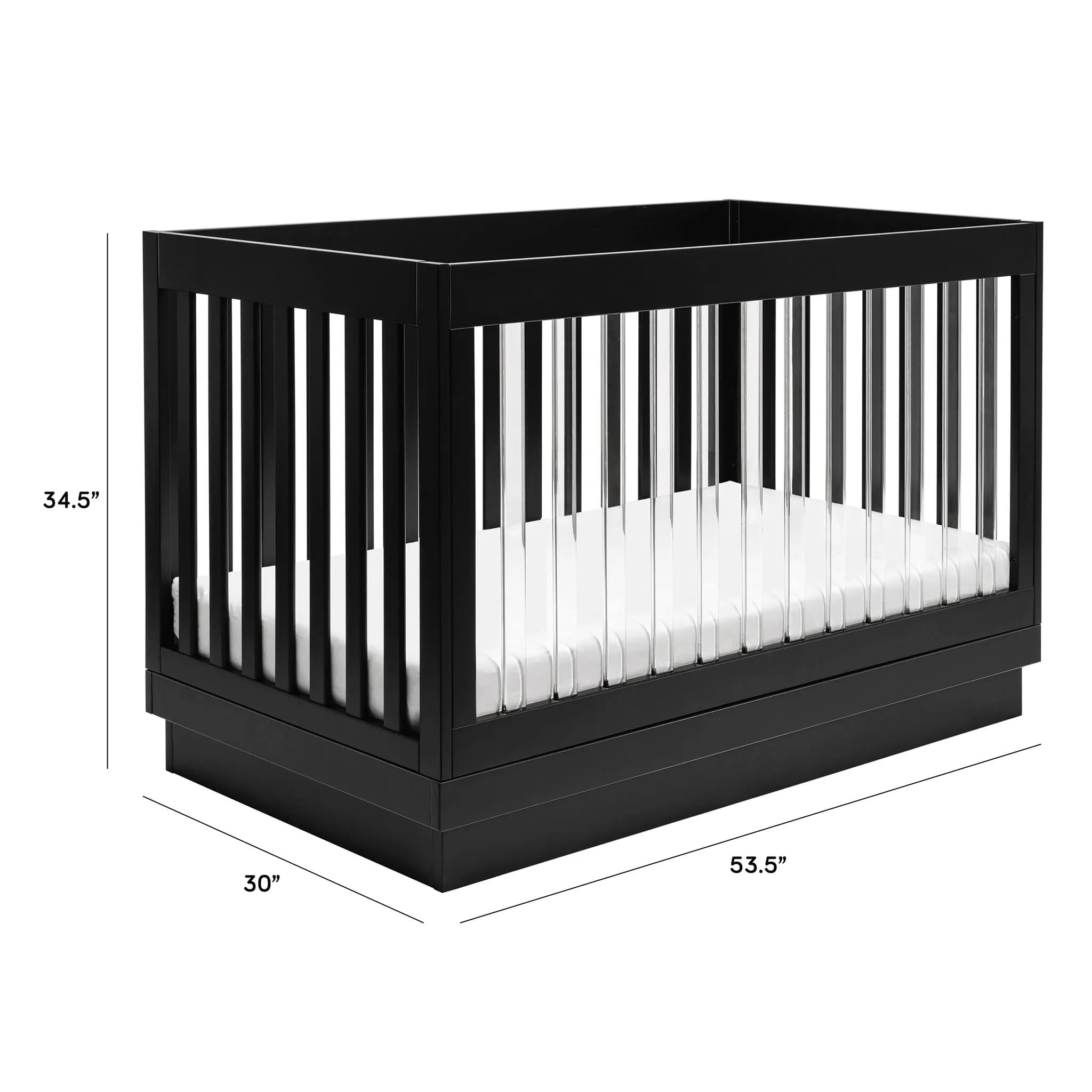 Babyletto Couchette Convertible 3 en 1 Harlow - Noir