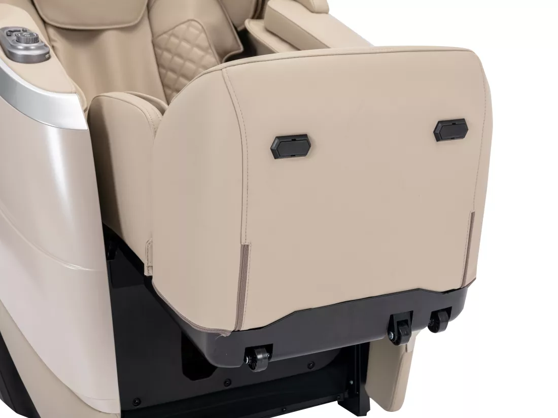 Fauteuil massant en simili - Commande vocale - Système zéro gravité - Beige - ULAP