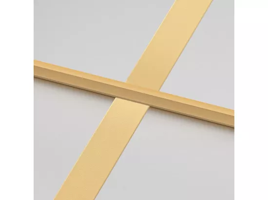 Porte intérieure mince doré 83x201,5 cm verre trempé aluminium