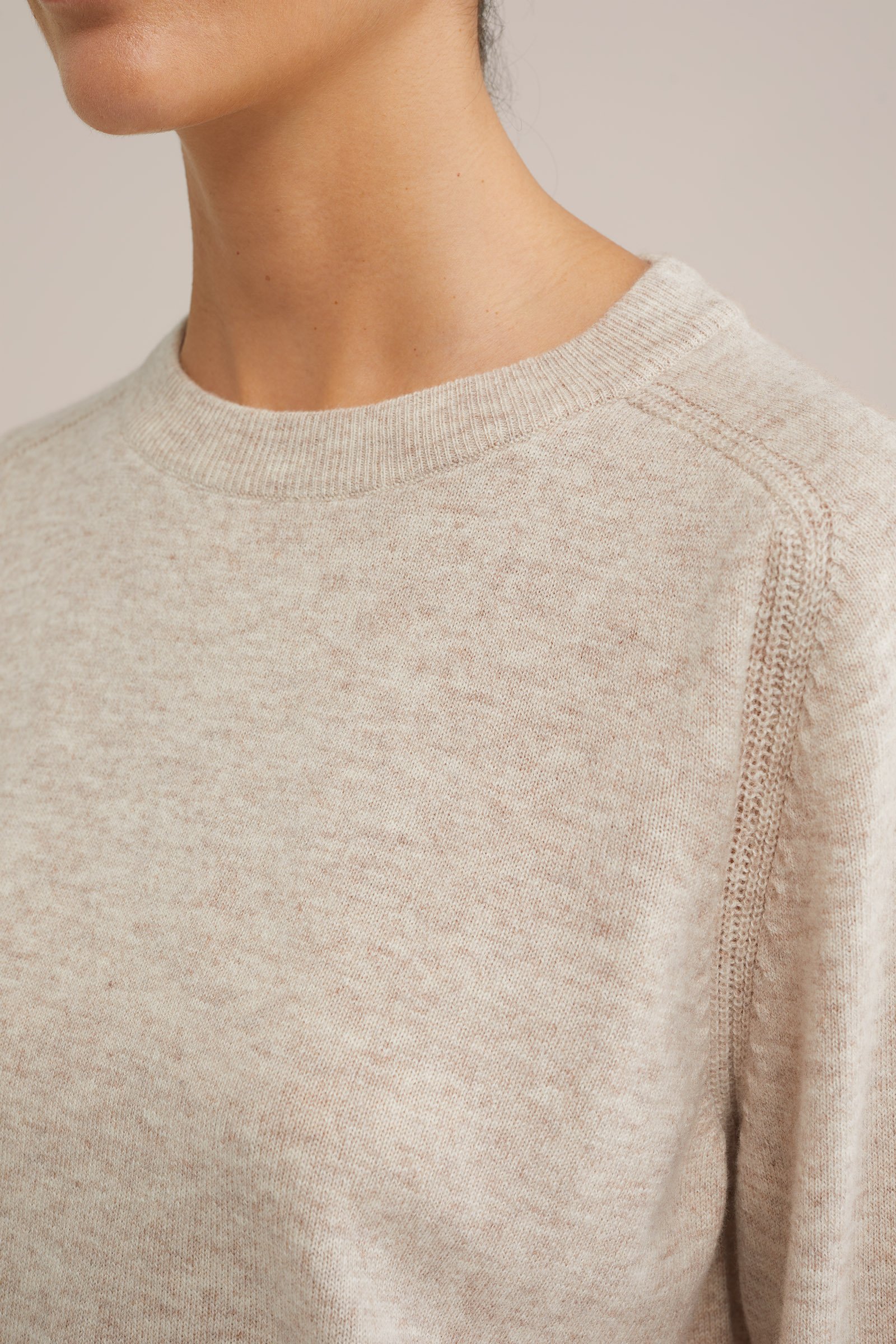 wollen trui WE Studio Beige