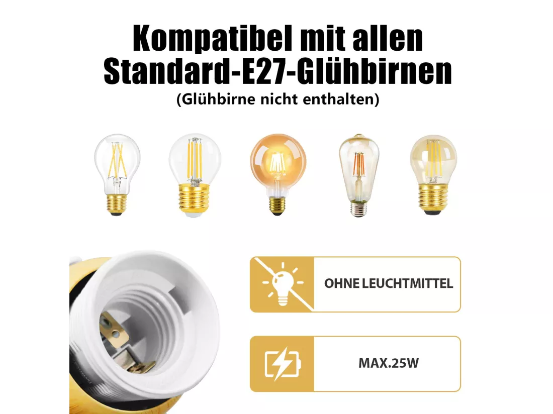 NETTLIFE Spot de plafond vintage noir E27 orientable 350° lampe de couloir rétro métal industriel orientable