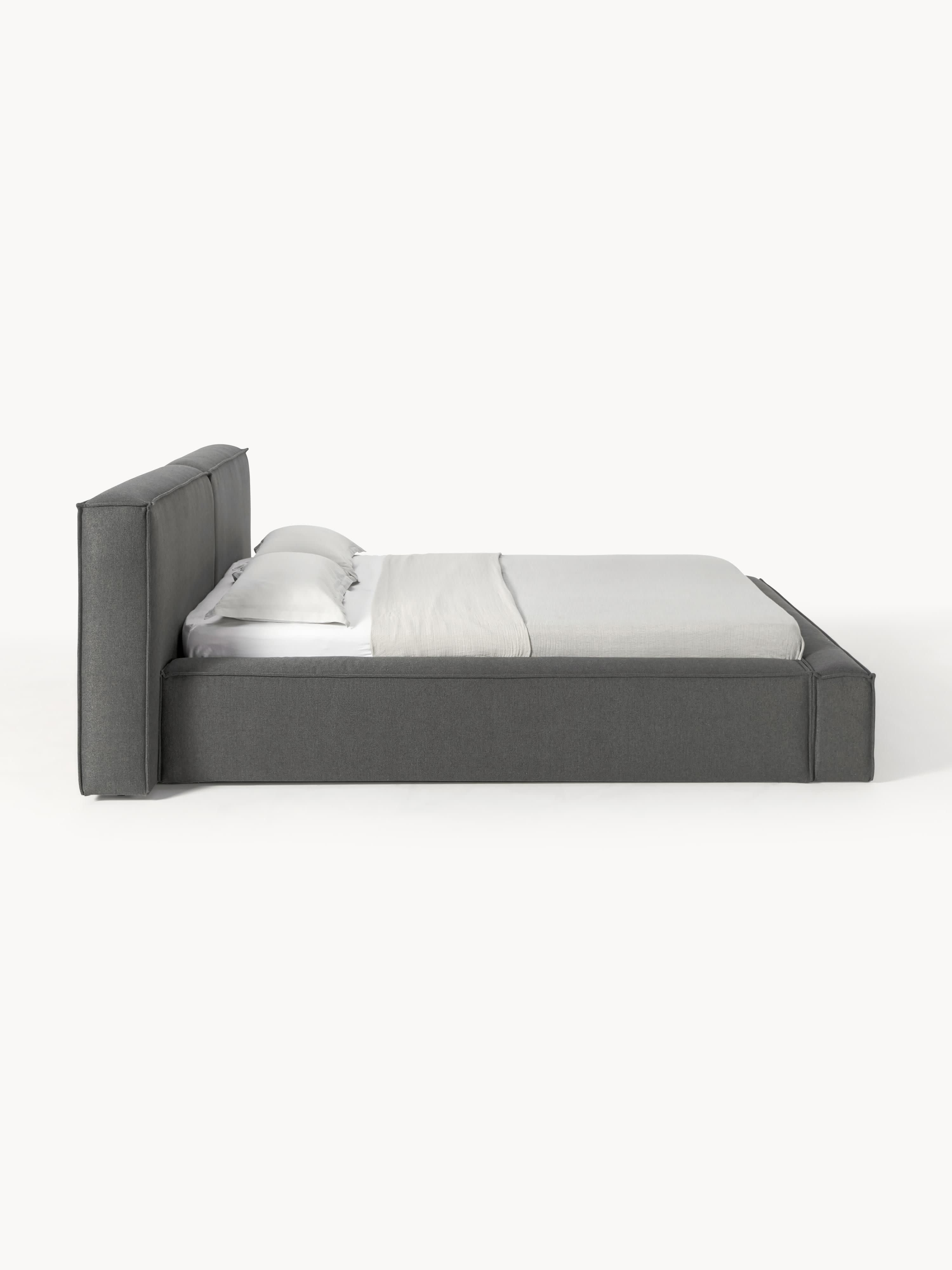 Gestoffeerd bed Lennon met opbergruimte