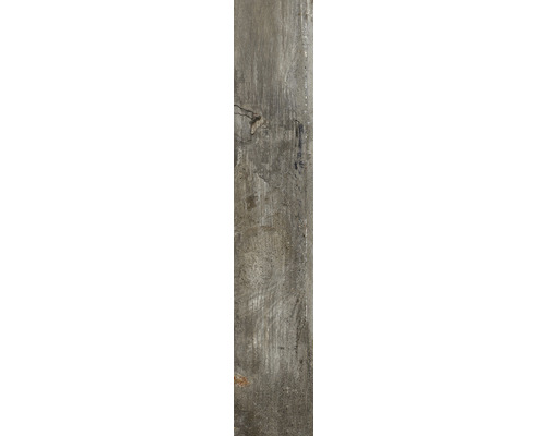 Porseleinen steengoed wand- en vloertegel Notta antraciet 11 x 60 x 0,8 cm mat