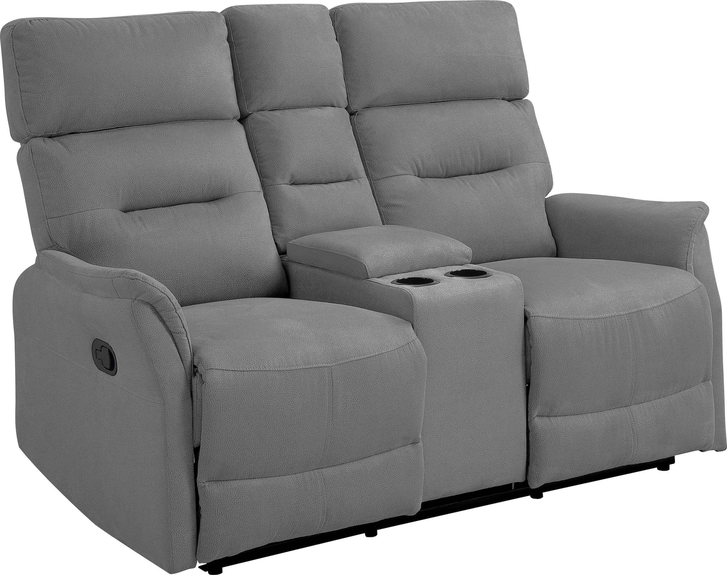 ATLANTIC home collection 2-Sitzer »Falk« Zwei Relaxfunktionen, Mittelkosole mit Stauraum und Getränkehalter