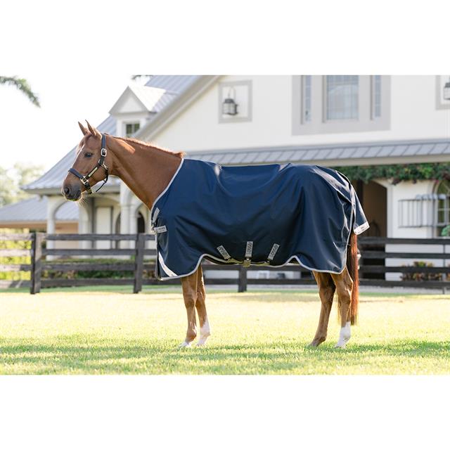 Regendeken Horseware Amigo 1200D 0gr Donkerblauw-grijs
