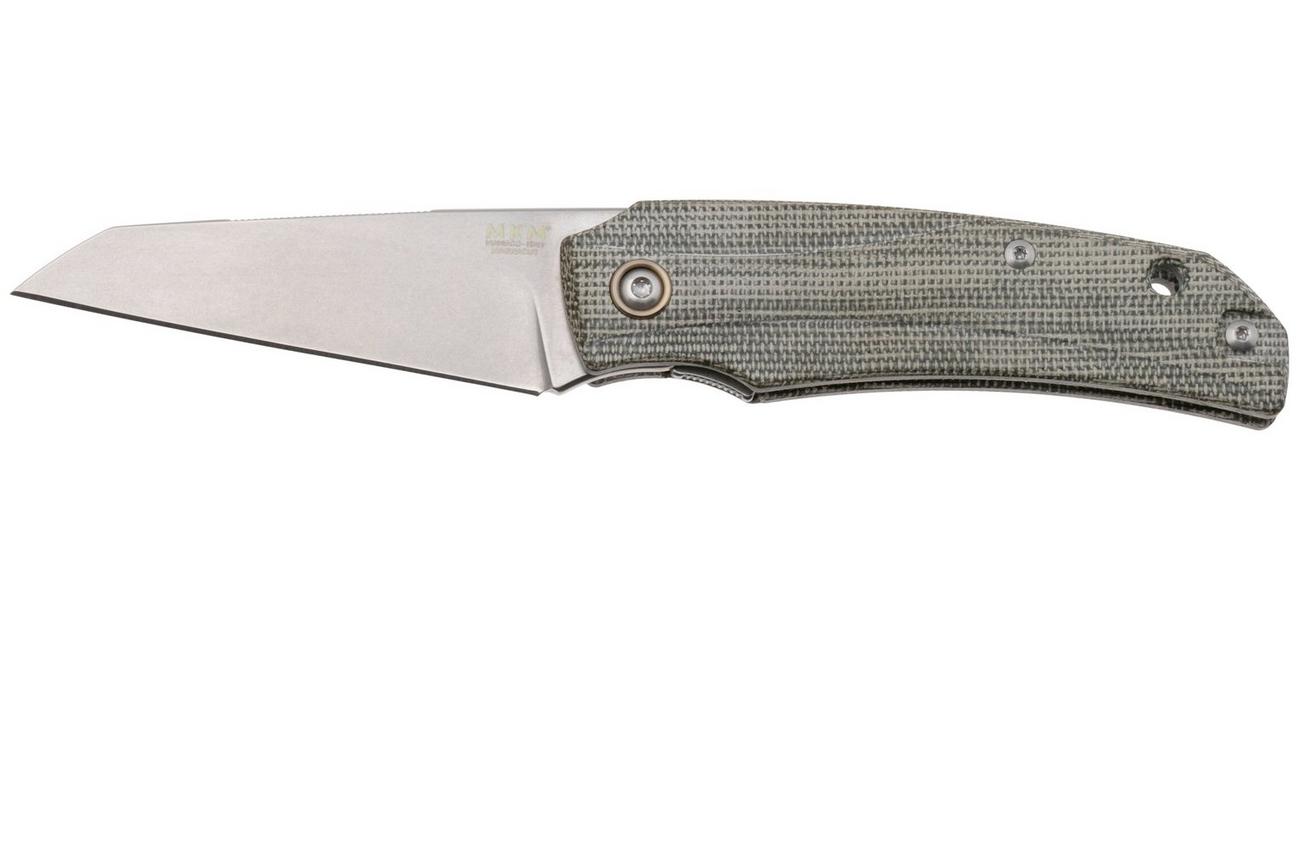 MKM Ice MK IC-GC Stonewashed Magnacut, Green Micarta, zakmes, Tommaso Rumici en Denis Simonutti design