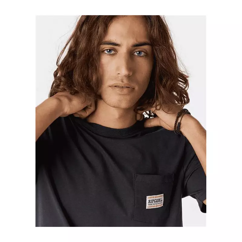 Teeshirt RIPCURL Horizon Badge S/S Tee Washed Black