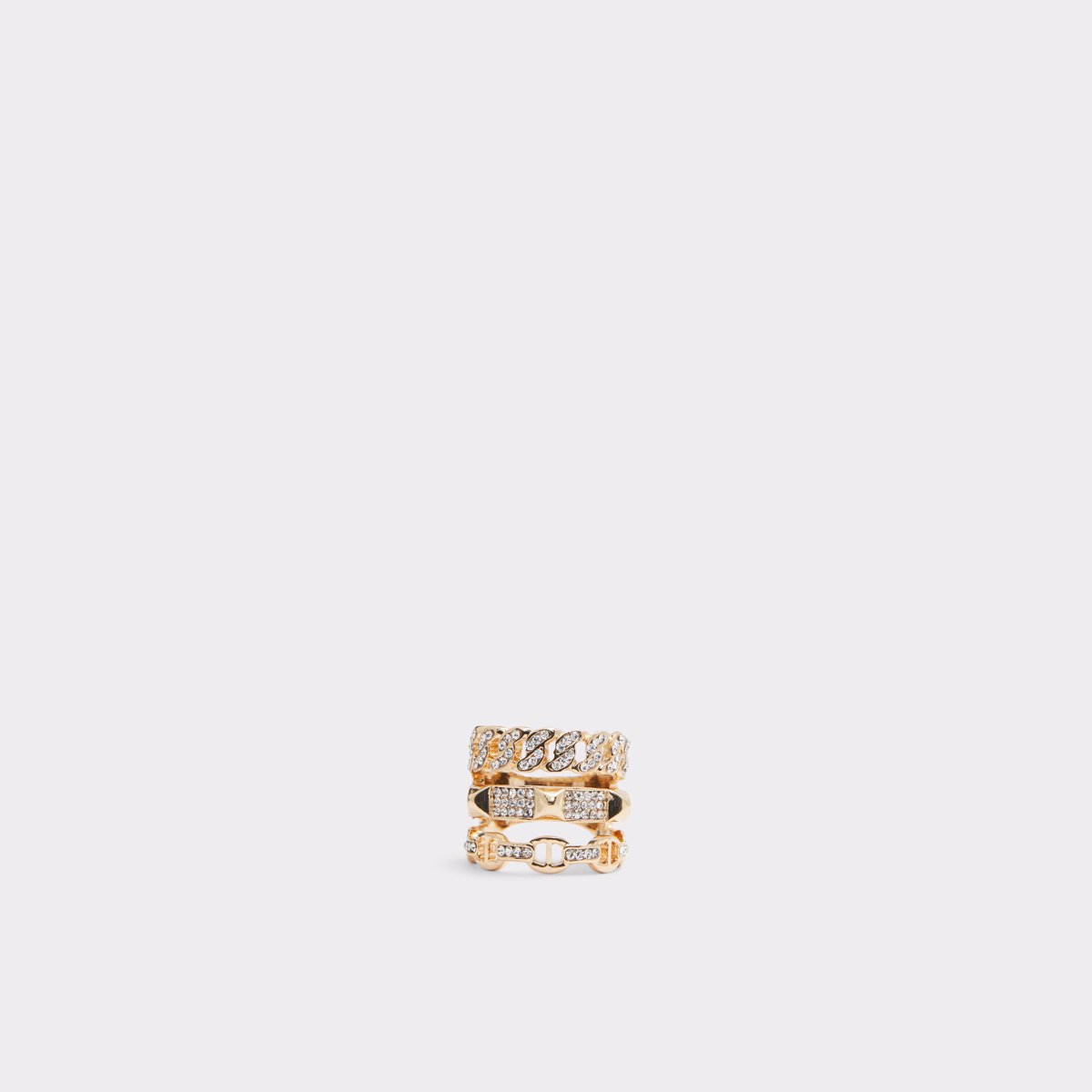 Febriclyaw Gold-Clear Multi Women Rings