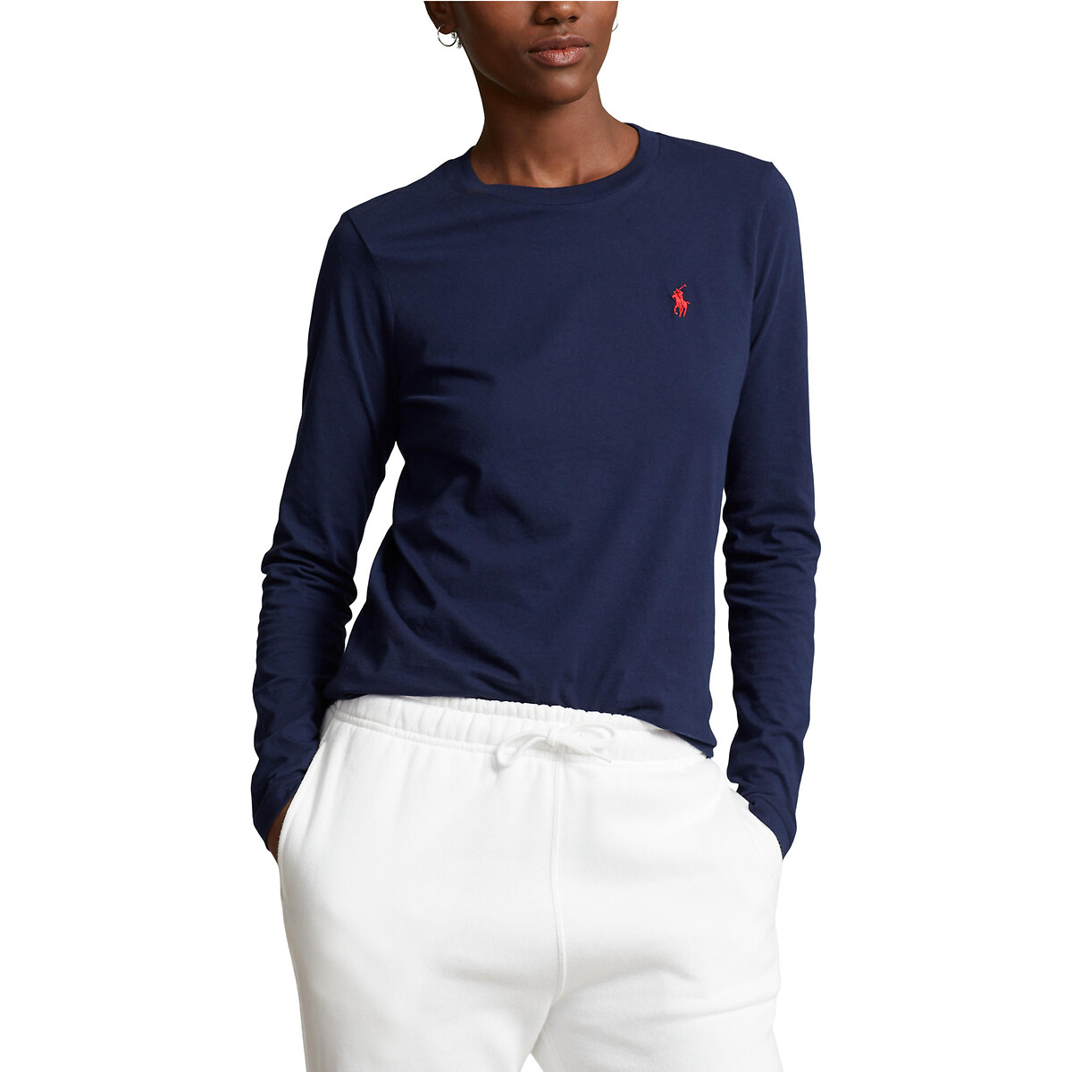 Camiseta POLO RALPH LAUREN com gola redonda e mangas compridas