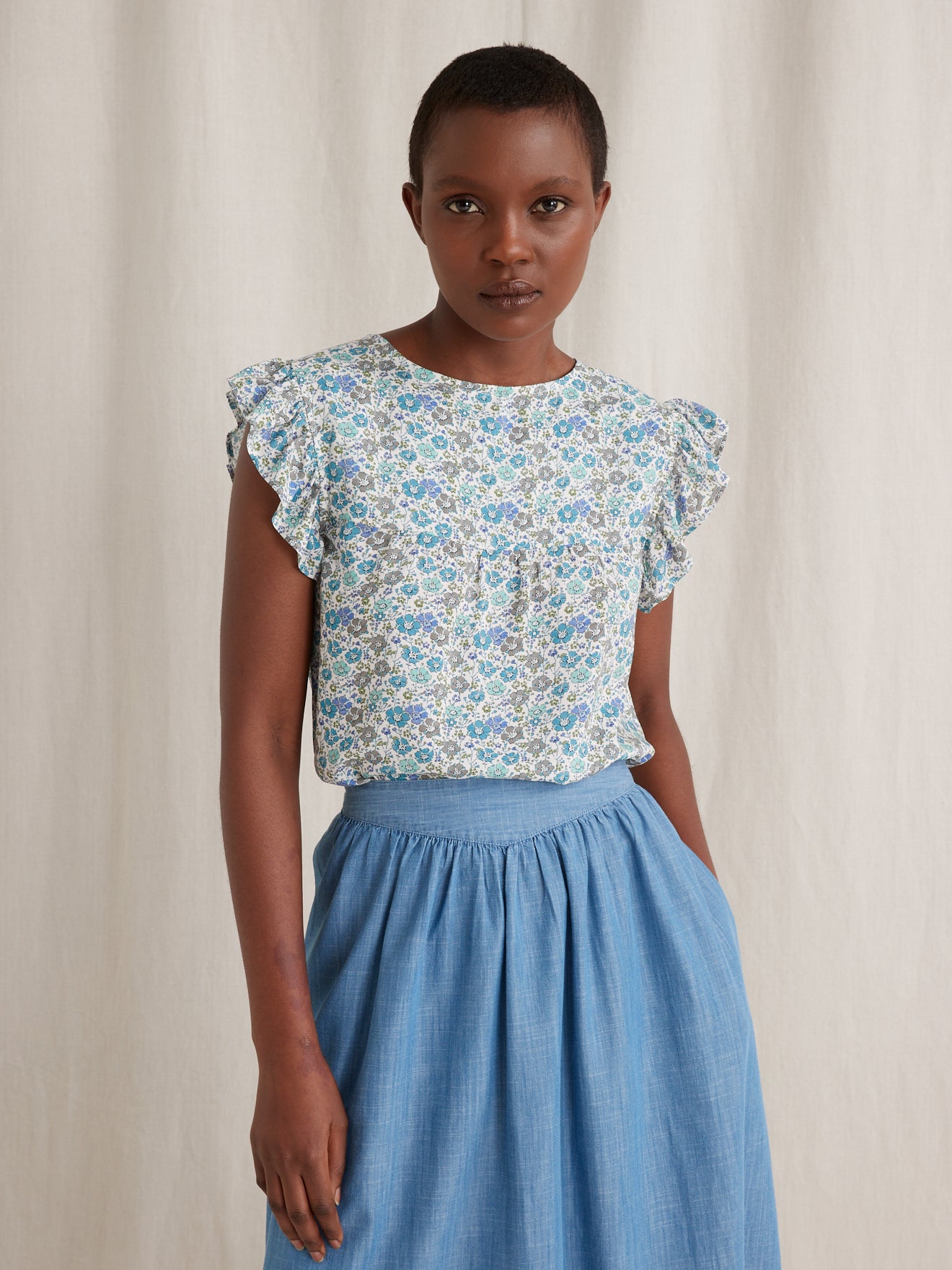 Top femme tissu Liberty - Limited Collection