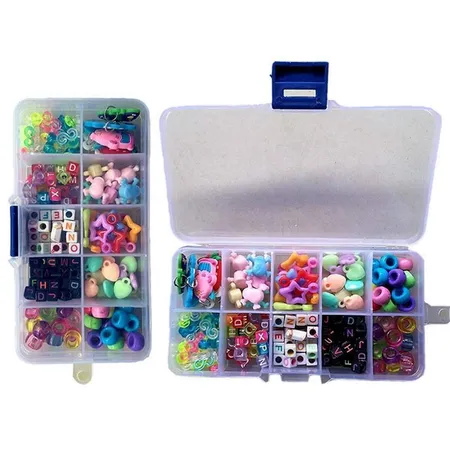 China Trading Beads Box mit 181 Beads und Charms für Loom Gummibänder