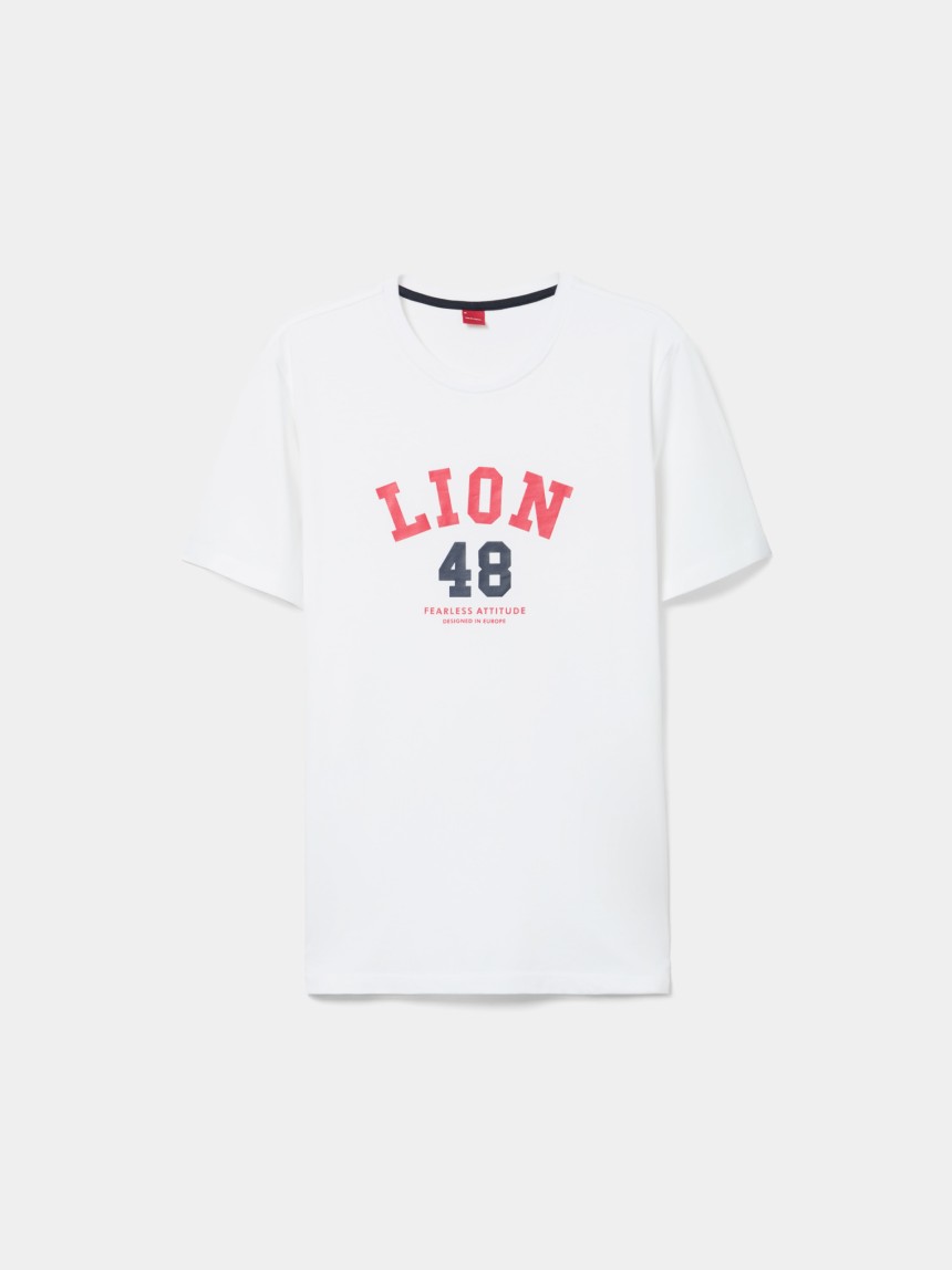 T-shirt em algodão com estampado