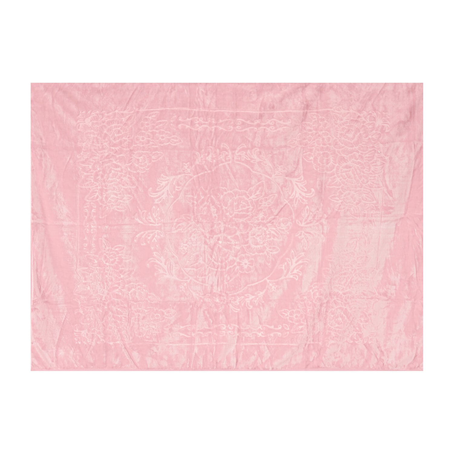 Almina Extra Weiche Wolldecke 200x240 cm 100% PES mit Blumen