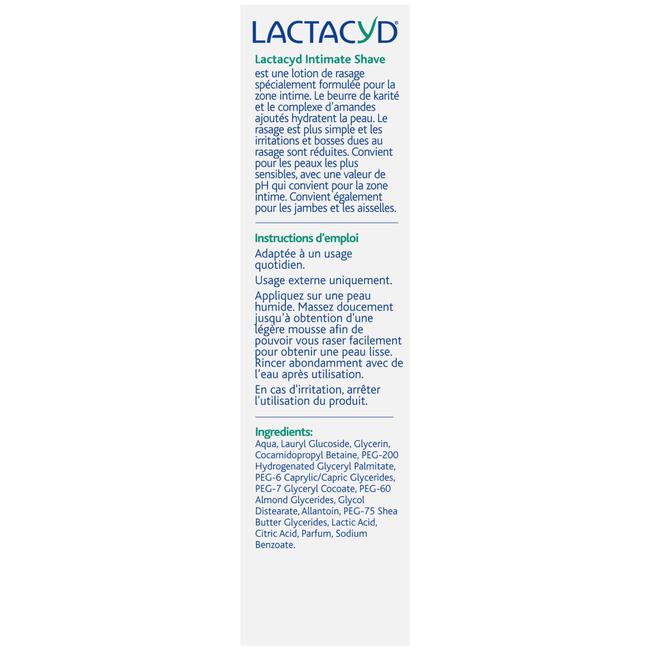 Lactacyd Intimate Shave Scheerlotion voor de Intieme Zone 200 ML