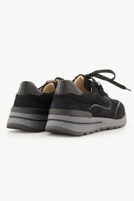 Caprice Leder-Sneaker, Zipper, Veloursleder, Weite H