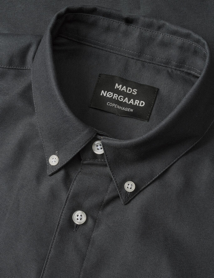 Mads Nørgaard - Copenhagen Cotton Oxford Sune Shirt BD Sort