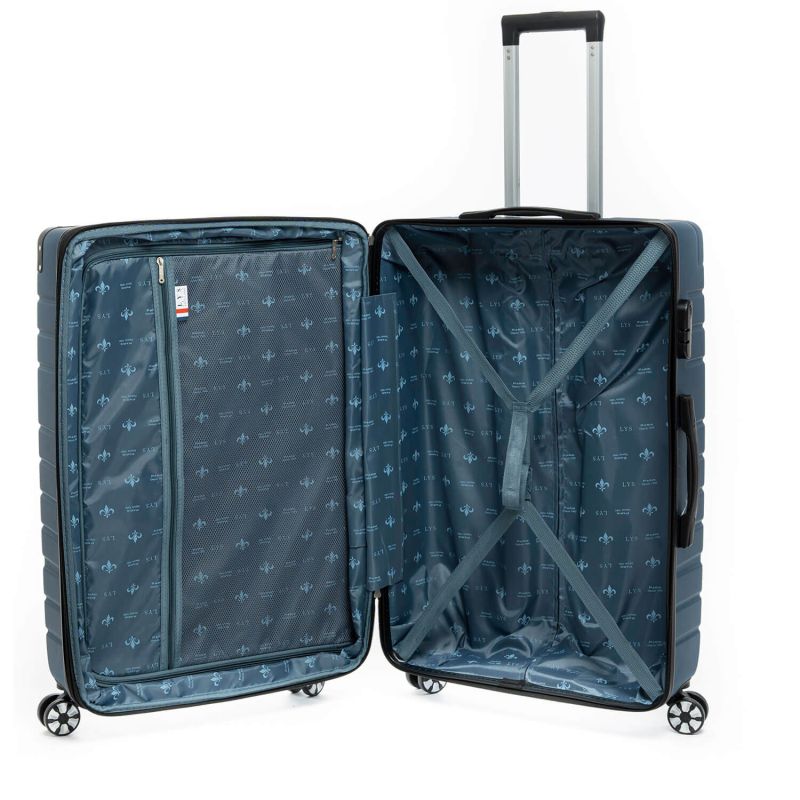 Lot de 3 valises rigides 2123 56, 67 et 77 cm Bleu