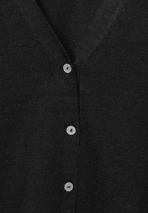 Cardigan mit V-Ausschnitt - Black
