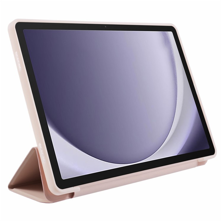 Samsung Galaxy Tab A9  Plus Leder Tasche Flip Cover Hülle - Hellrosa