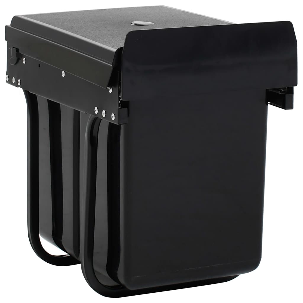 vidaXL Keukenafvalbak, uittrekbaar, softclose, 20 L