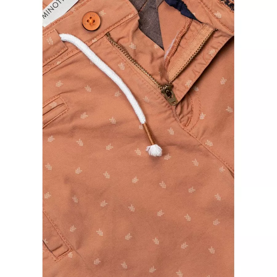 MINOTI Chinoshorts mit Pfeilprint Orange