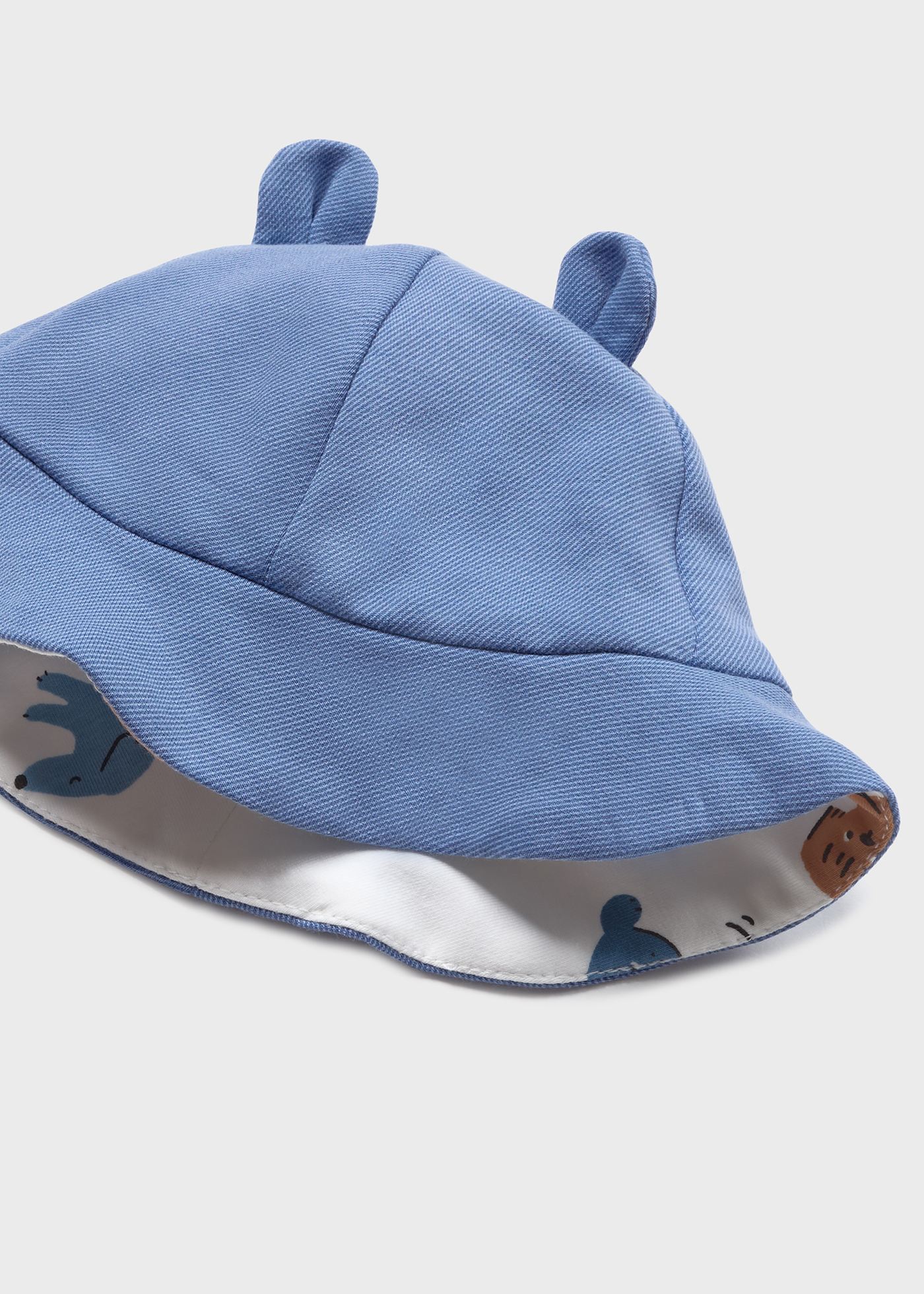 Macacão de algodão sustentável com gorro para recém-nascido