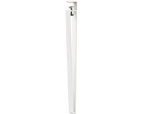 Tarrox Tafelpoot Clamp-It 710 mm Wit 2 Stuks
