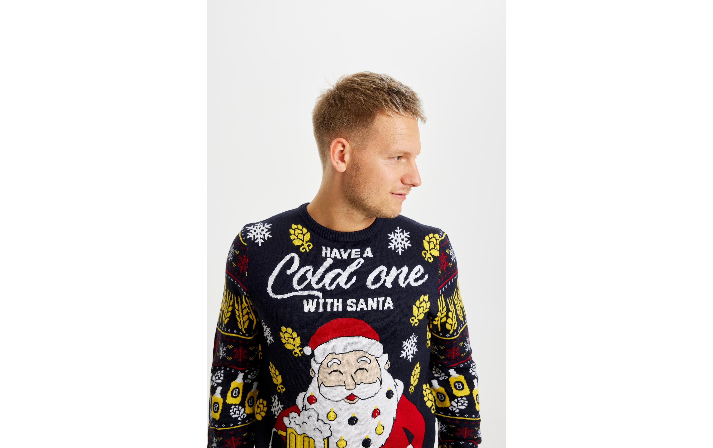 Have a Cold One With Santa LED XLWeihnachtspullover