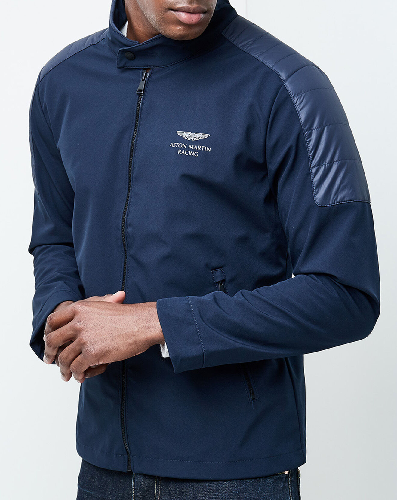 Hackett London Veste Aston Martin Racing bleu marine