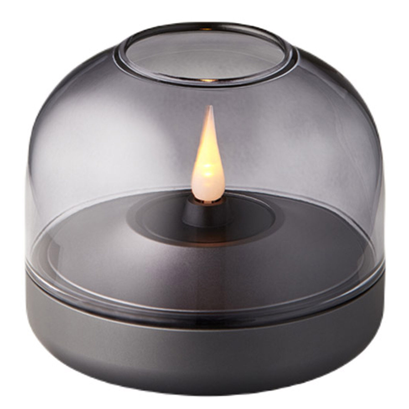 Kooduu Bougeoir Glow 08  gris - D.9x8 cm