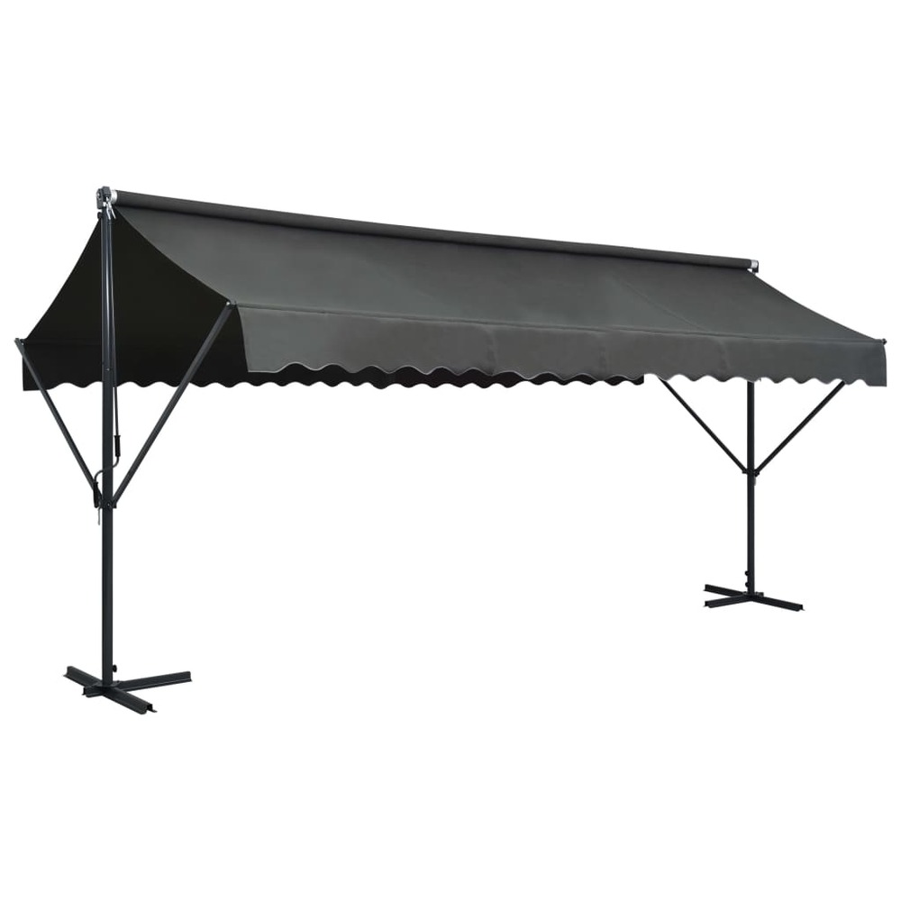 Auvent sur pied 500 x 300 cm anthracite