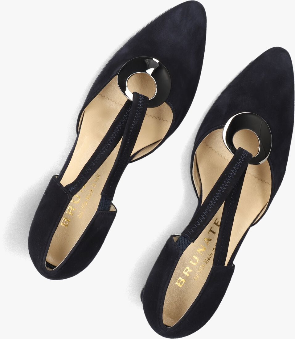 blauwe brunate ballerina's 51528