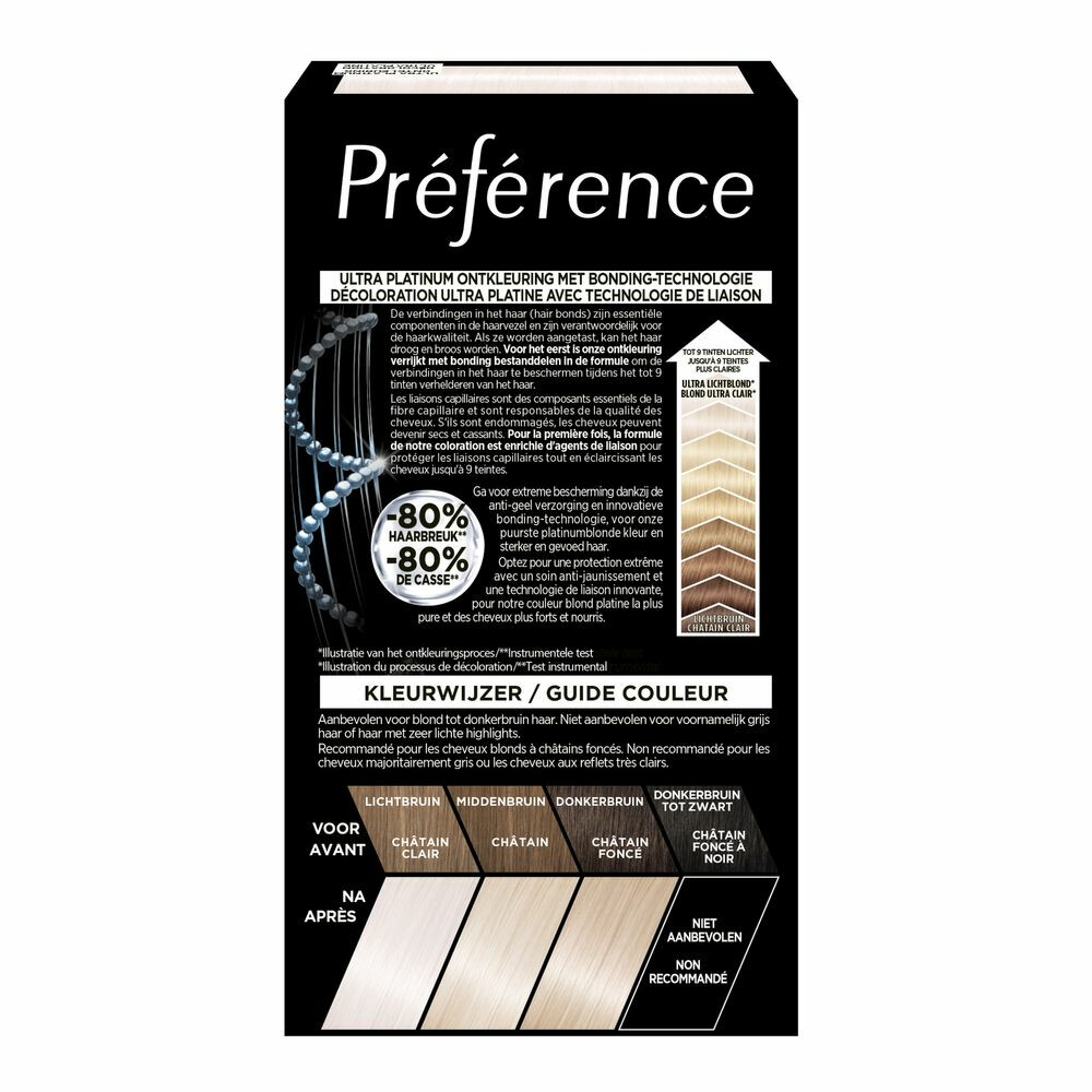 L'Oréal Préférence Le Blonding Ontkleuring Ultra Platinum - Platinum Blond